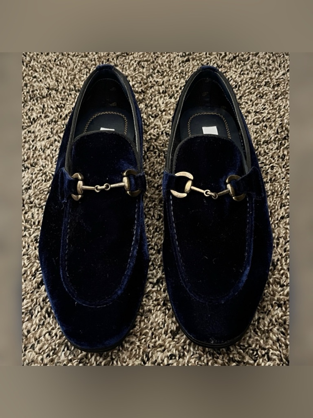Steve Madden Velvet Shoes Blue Color Men’s Size 8